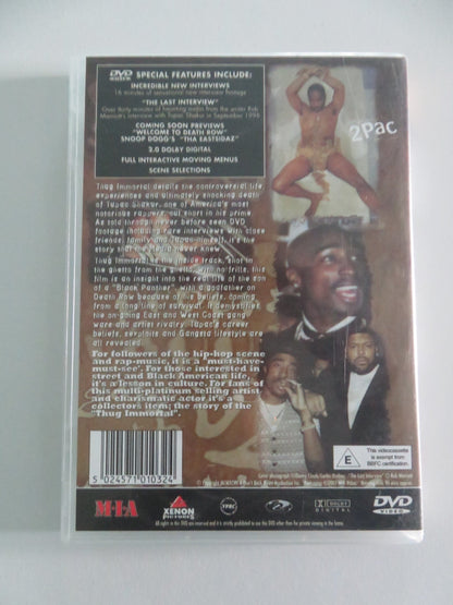 TUPAC SHAKUR: THUG IMMORTAL (DVD) TUPAC SHAKUR SUGE KNIGHT 1997 REGION 2 Movie posters