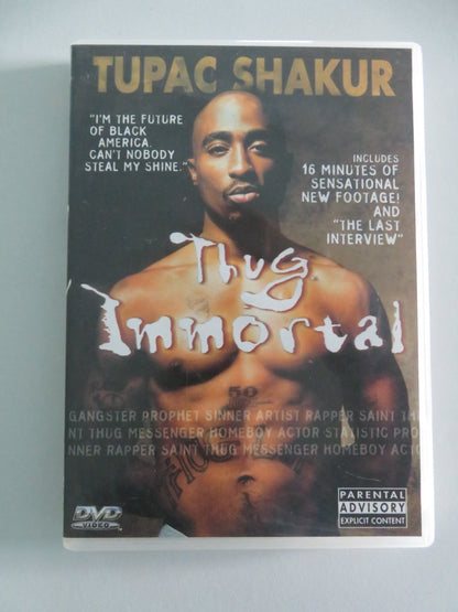 TUPAC SHAKUR: THUG IMMORTAL (DVD) TUPAC SHAKUR SUGE KNIGHT 1997 REGION 2 Movie posters