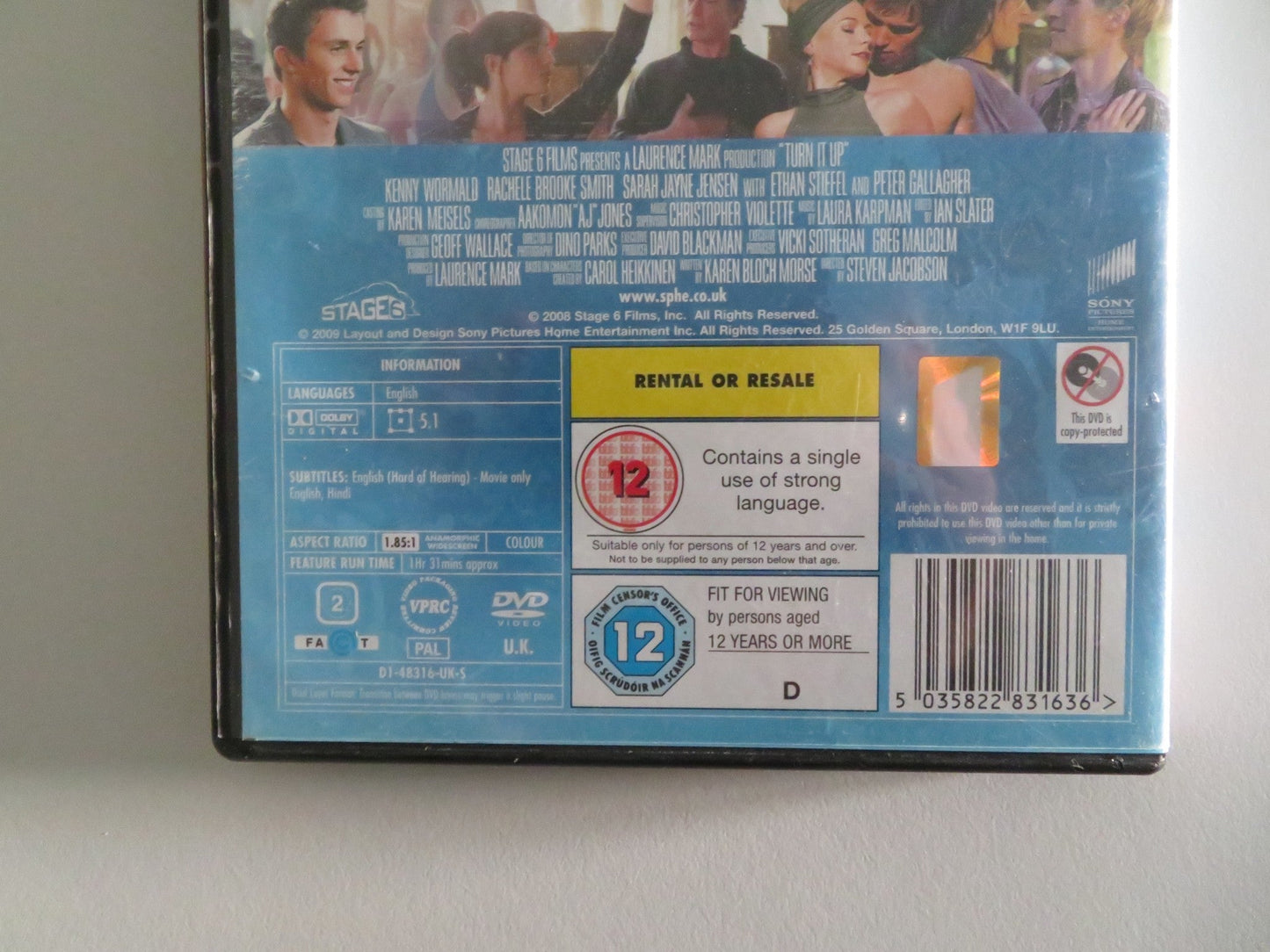 TURN IT UP (DVD) JENNY WORMAULD RACHELE BROOK SMITH 2008 REGION 2 Movie posters