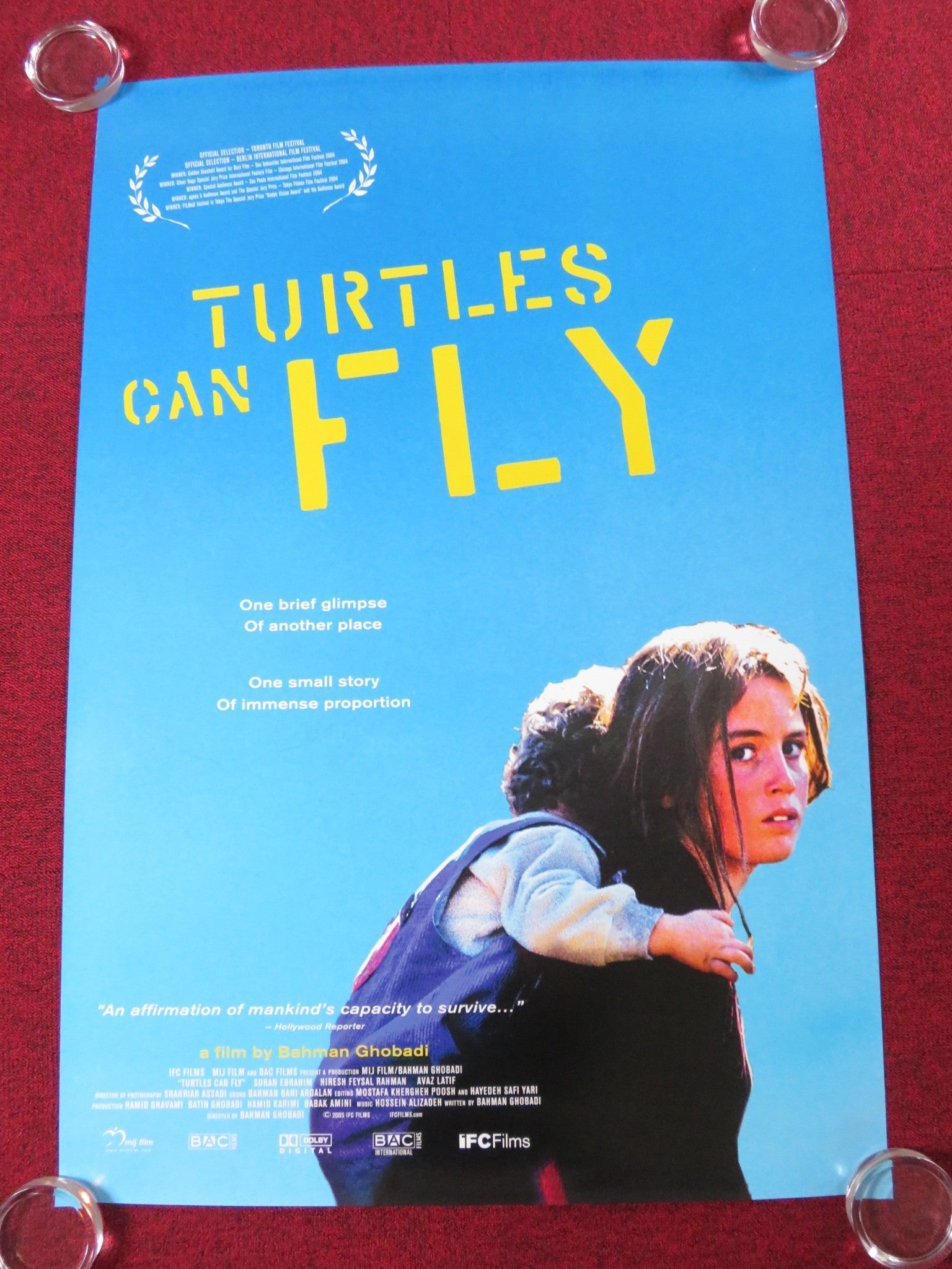 TURTLES CAN FLY US ONE SHEET ROLLED POSTER SORAN EBRAHIM AVAZ LATIF 2004 Rendezvous Cinema Movie posters