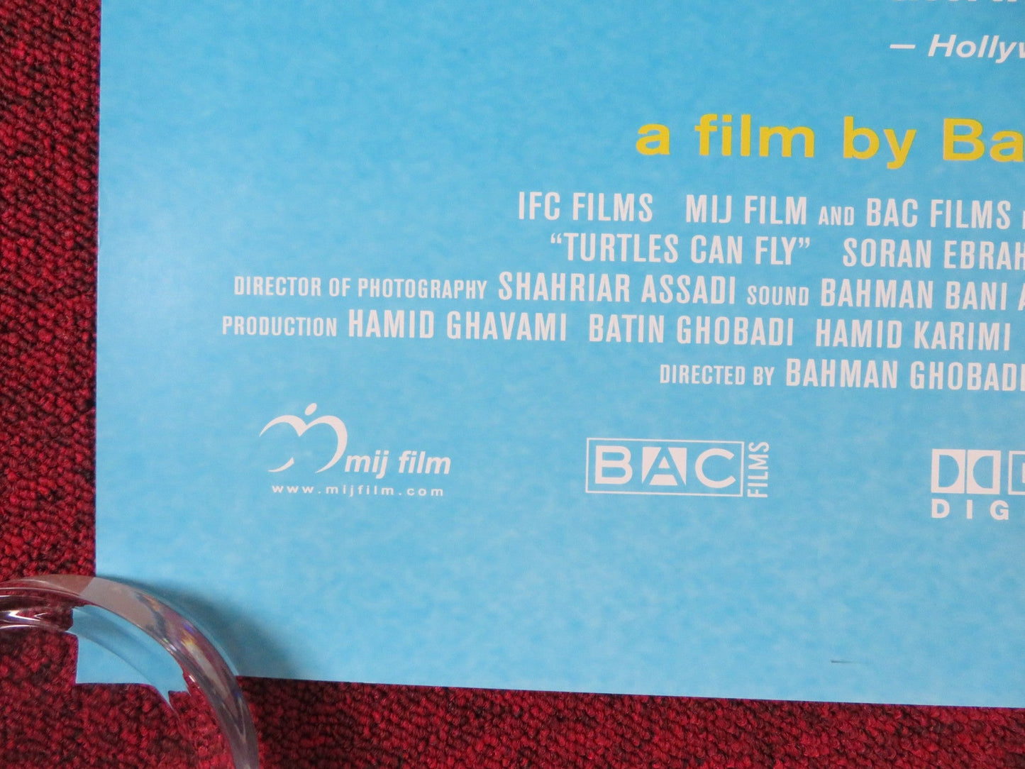 TURTLES CAN FLY US ONE SHEET ROLLED POSTER SORAN EBRAHIM AVAZ LATIF 2004 Rendezvous Cinema Movie posters