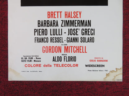 TUTTO SUL ROSSO ITALIAN LOCANDINA POSTER BRETT HALSEY BARBARA ZIMMERMAN 1968 Rendezvous Cinema Movie posters