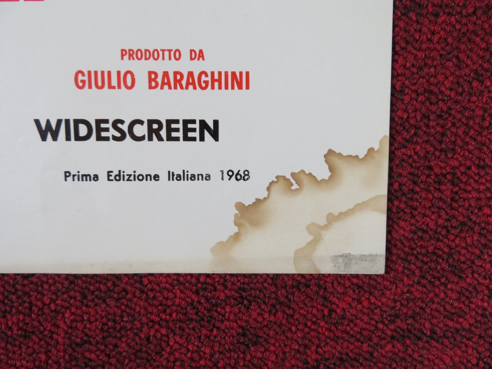 TUTTO SUL ROSSO ITALIAN LOCANDINA POSTER BRETT HALSEY BARBARA ZIMMERMAN 1968 Rendezvous Cinema Movie posters