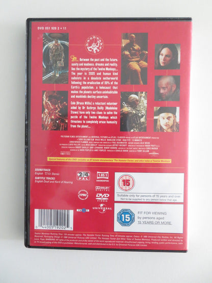TWELVE MONKEYS (DVD) BRUCE WILLIS BRAD PITT 1995 REGION 2,4 Movie posters