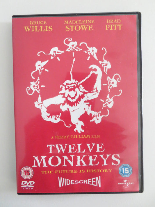 TWELVE MONKEYS (DVD) BRUCE WILLIS BRAD PITT 1995 REGION 2,4 Movie posters