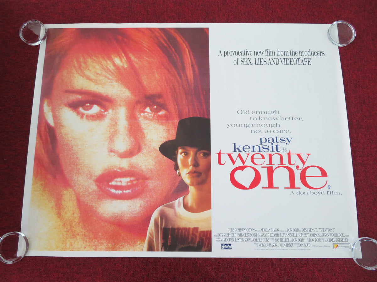 Twenty-One UK Quad Rolled Poster Patsy Kensit Rufus Sewell 1991 Movie posters