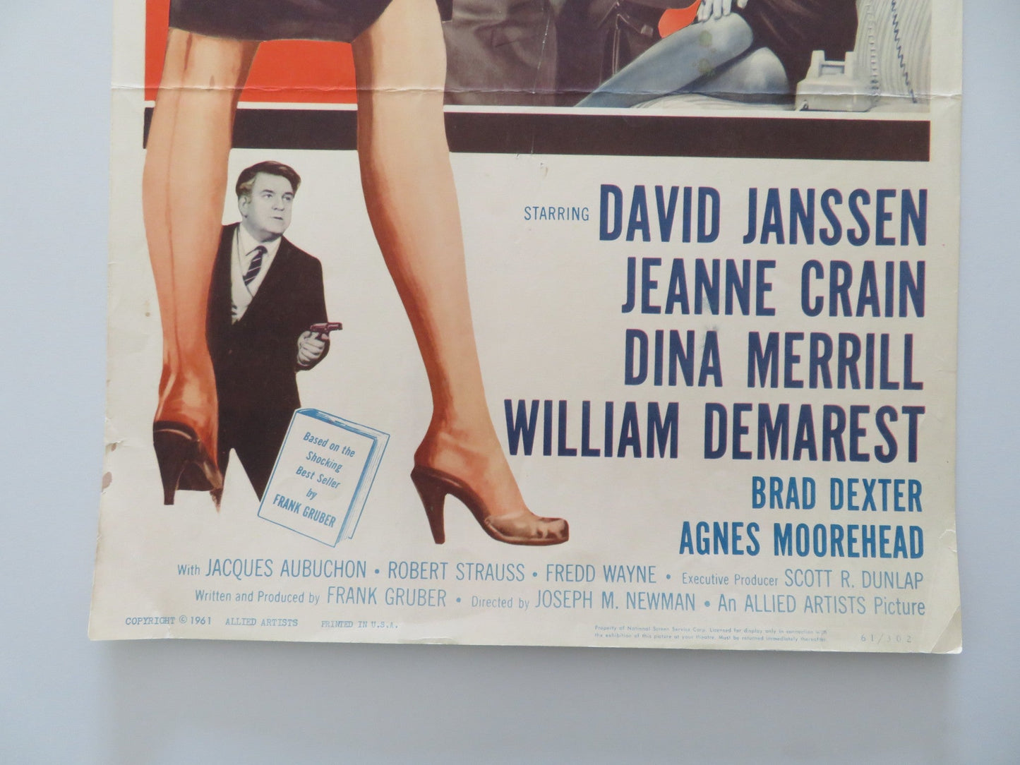 TWENTY PLUS TWO US INSERT POSTER DAVID JANSSEN JEANNE CRAIN 1961 Rendezvous Cinema Movie posters
