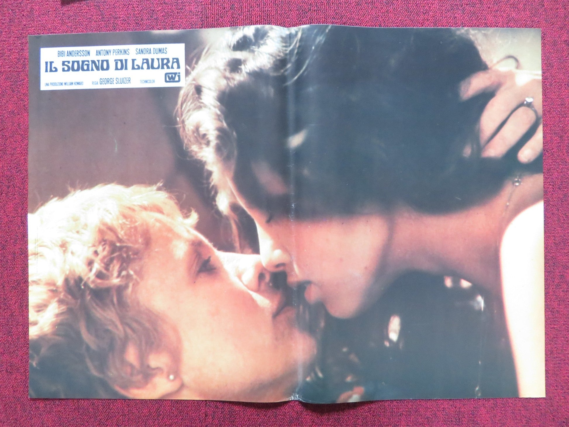 TWICE A WOMAN - A ITALIAN FOTOBUSTA POSTER BIBI ANDERSSON ANTHONY PERKINS 1979 Rendezvous Cinema Movie posters