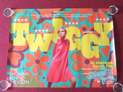 TWIGGY UK QUAD ROLLED POSTER TWIGGY DUSTIN HOFFMAN JOANNA LUMLEY 2024 Movie posters