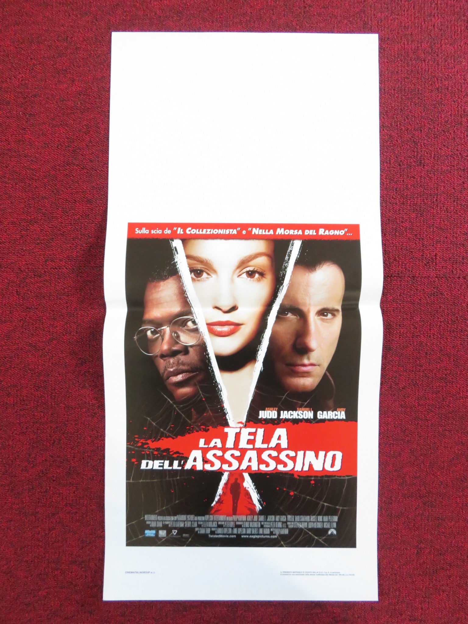 TWISTED ITALIAN LOCANDINA POSTER ASHLEY JUDD SAMUEL L. JACKSON 2004 Rendezvous Cinema Movie posters