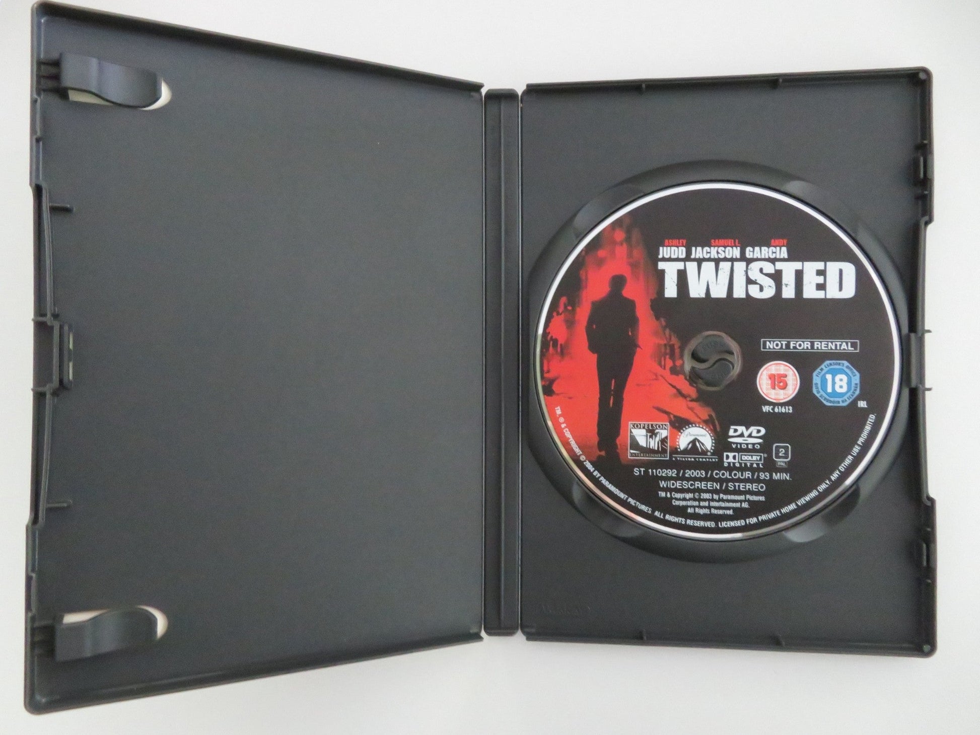 TWISTED - SPECIAL COLLECTOR'S EDITION (DVD) ASHLEY JUDD L. JACKSON 2004 REGION 2 Movie posters
