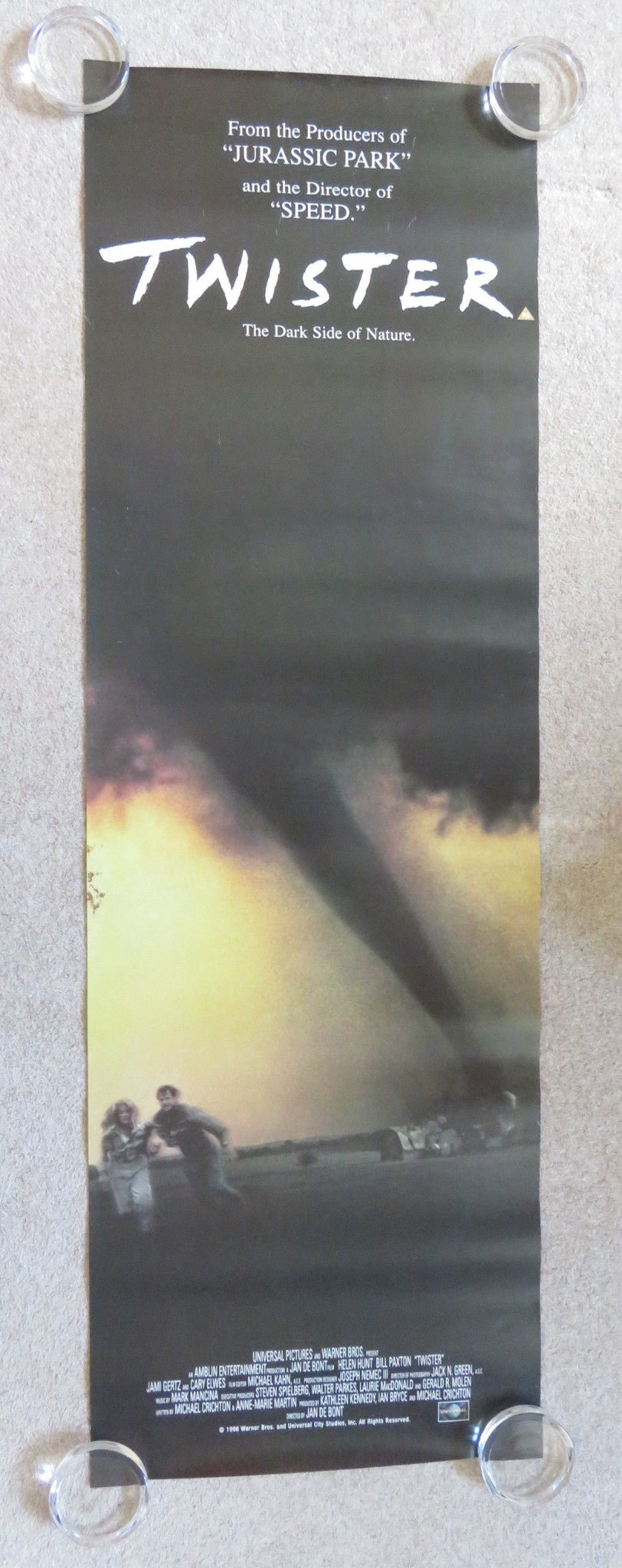 TWISTER BANNER POSTER HELEN HUNT BILL PAXTON 1996 Rendezvous Cinema Movie posters