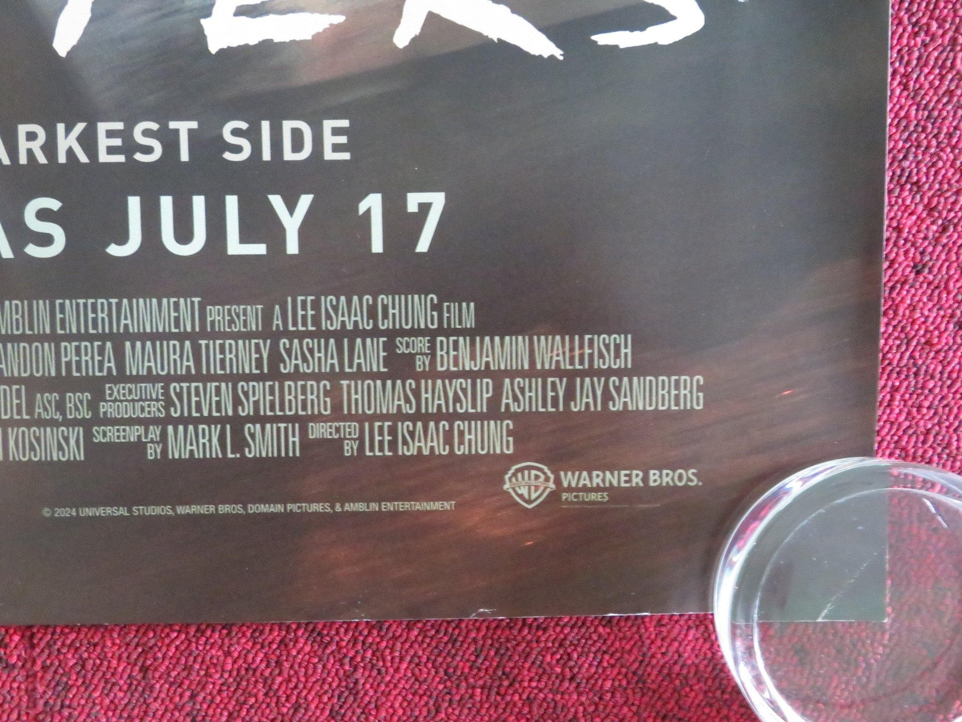 TWISTERS - B UK QUAD ROLLED POSTER DAISY EDGAR-JONES GLEN POWELL 2024 - Rendezvous Cinema