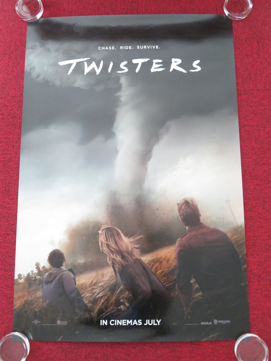 Twisters US One Sheet Rolled Poster Daisy Edgar-Jones Glen Powell 2024 Movie posters