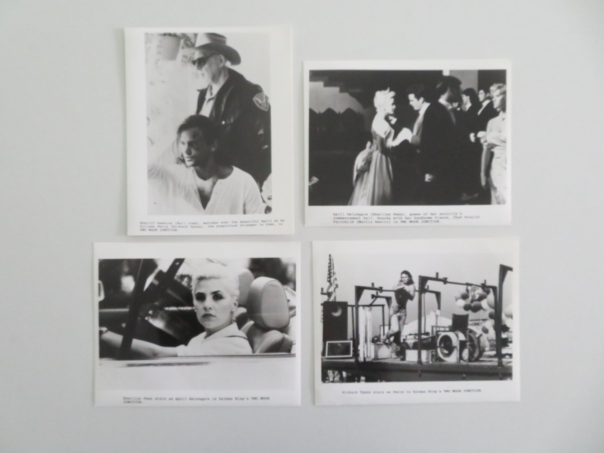 TWO MOON JUNCTION - B MOVIE STILL PHOTO LOT OF 4 SHERILYN FENN RICHARD TYSON 1988 Movie posters