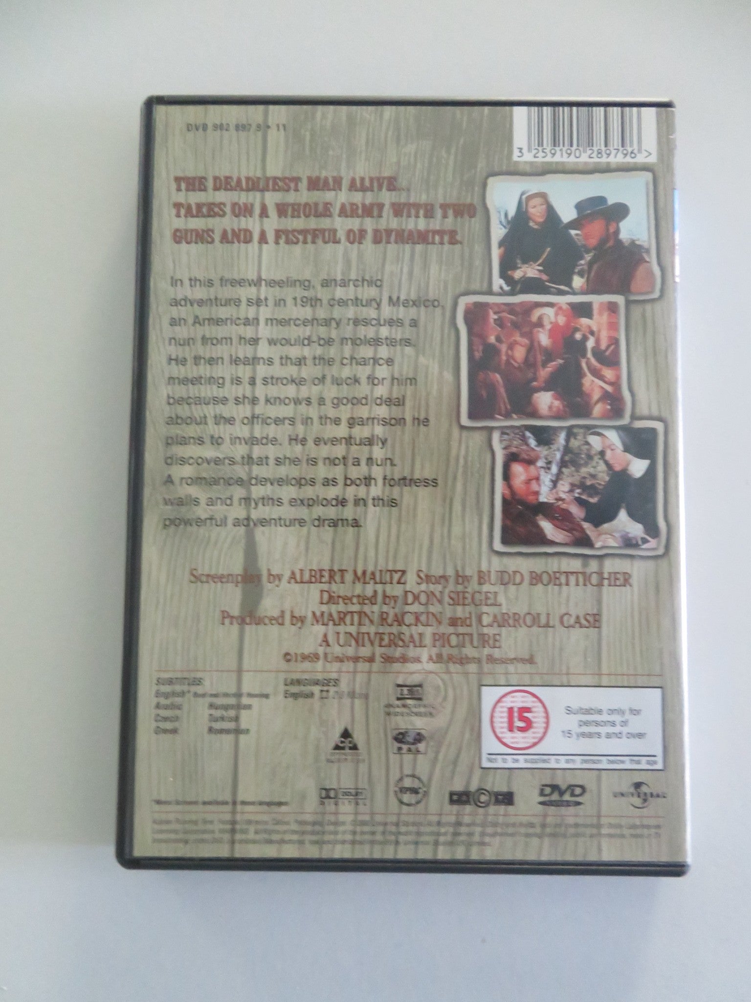 TWO MULES FOR SISTER SARA (DVD) CLINT EASTWOOD SHIRLEY MACLAINE 1970 REGION 2, 4 Movie posters