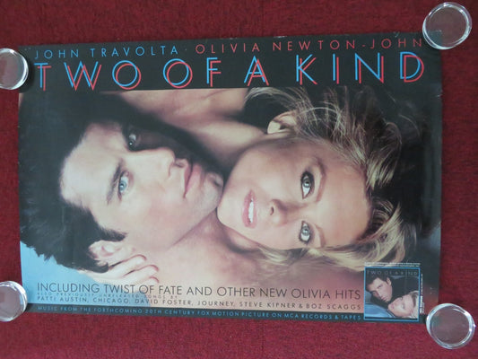 TWO OF A KIND ALBUM PROMO POSTER ROLLED JOHN TRAVOLTA OLIVIA NEWTON JOHN 1983 Movie posters