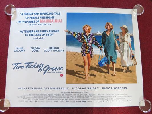 TWO TICKETS TO GREECE UK QUAD ROLLED POSTER KRISTEN SCOTT THOMAS CALAMY 2022 Rendezvous Cinema Movie posters