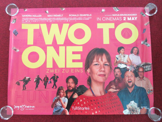 TWO TO ONE UK QUAD ROLLED POSTER SANDRA HULLER MAX RIEMELT 2024 Movie posters