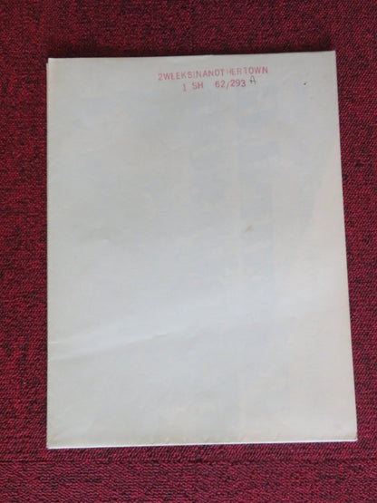 TWO WEEKS IN ANOTHER TOWN FOLDED US ONE SHEET POSTER KIRK DOUGLAS 1962 Rendezvous Cinema Movie posters
