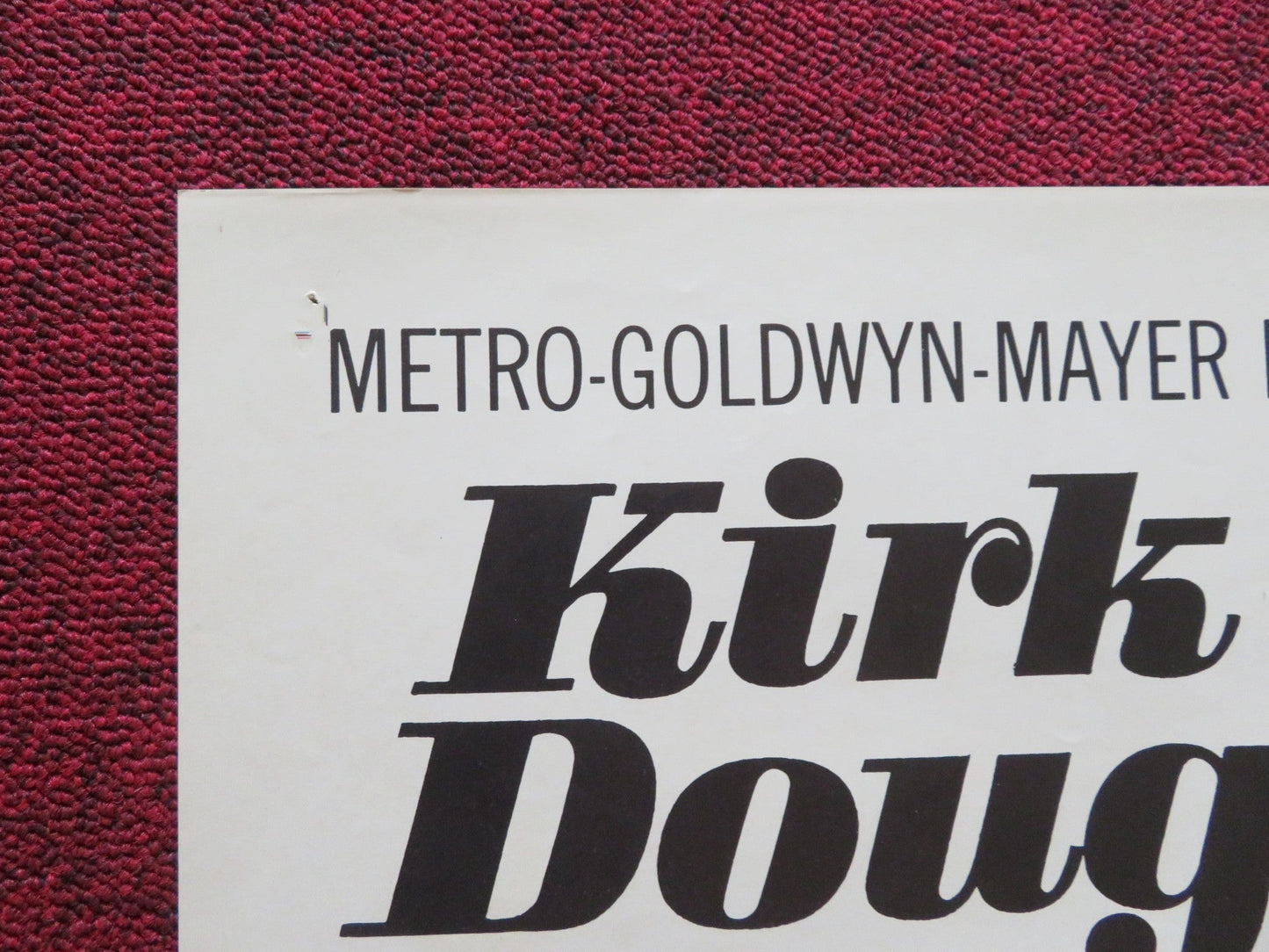 TWO WEEKS IN ANOTHER TOWN FOLDED US ONE SHEET POSTER KIRK DOUGLAS 1962 Rendezvous Cinema Movie posters