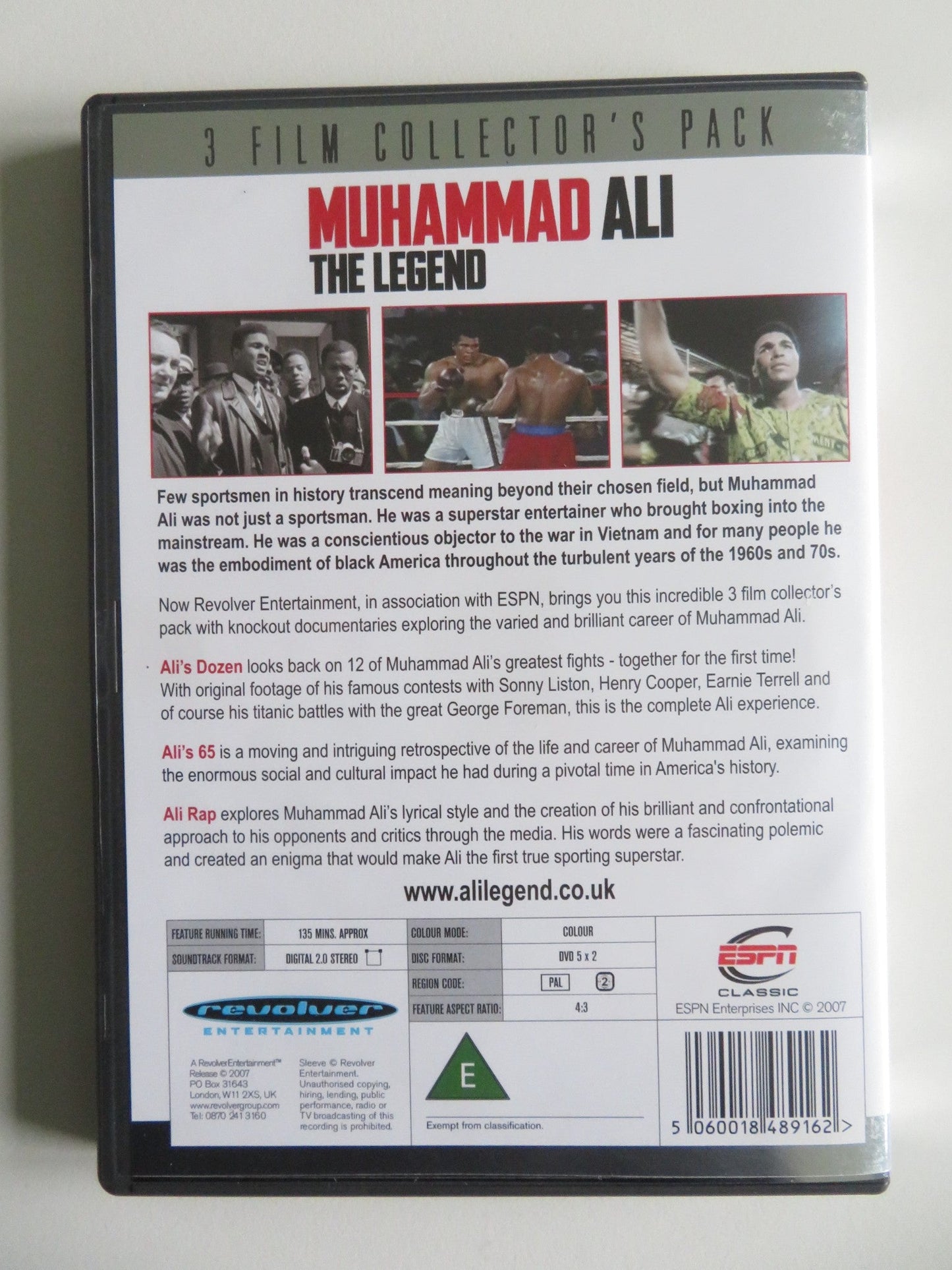 TYSON - ALI - TYSON THE MOVIE /MUHAMMAD ALI: THE LEGEND (DVD BOXSET) 2008 REGION 2 Movie posters
