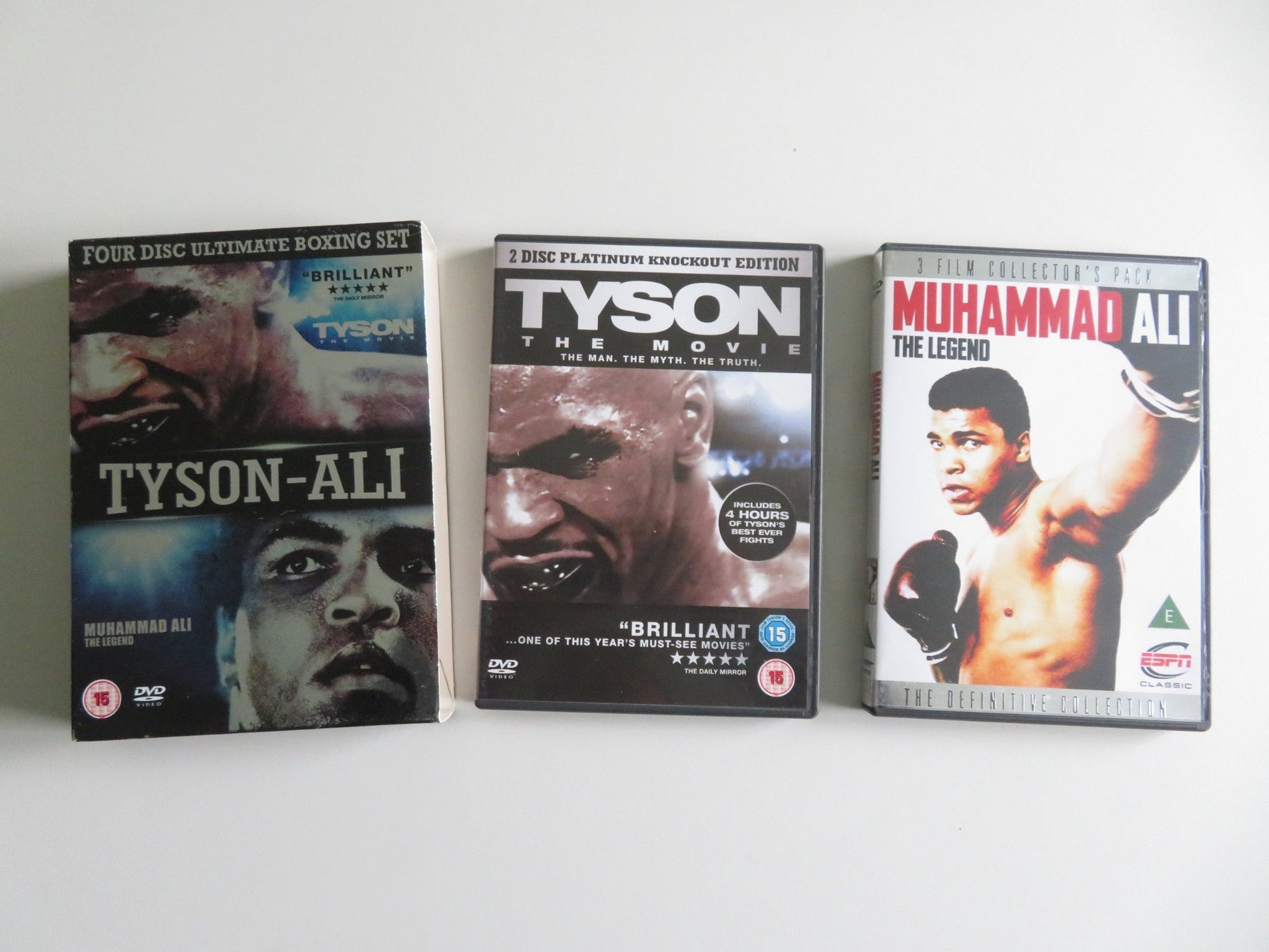 TYSON - ALI - TYSON THE MOVIE /MUHAMMAD ALI: THE LEGEND (DVD BOXSET) 2008 REGION 2 Movie posters