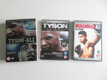 TYSON - ALI - TYSON THE MOVIE /MUHAMMAD ALI: THE LEGEND (DVD BOXSET) 2008 REGION 2 Movie posters