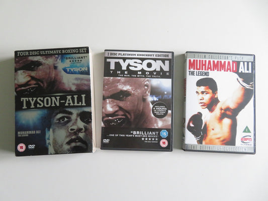 TYSON - ALI - TYSON THE MOVIE /MUHAMMAD ALI: THE LEGEND (DVD BOXSET) 2008 REGION 2 Movie posters