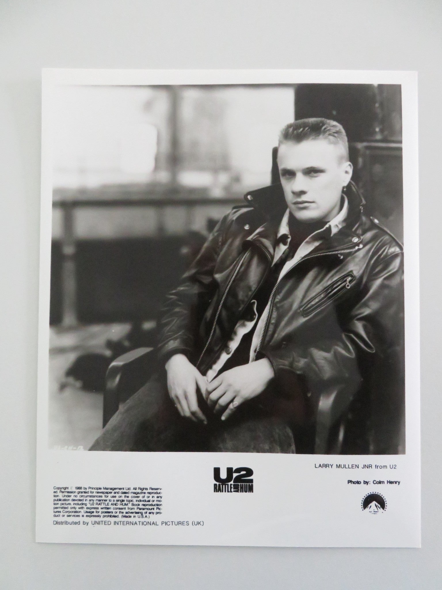 U2: RATTLE AND HUM - A MOVIE STILL PHOTO LOT OF 8 BONO THE EDGE A. CLAYTON 1988 Movie posters