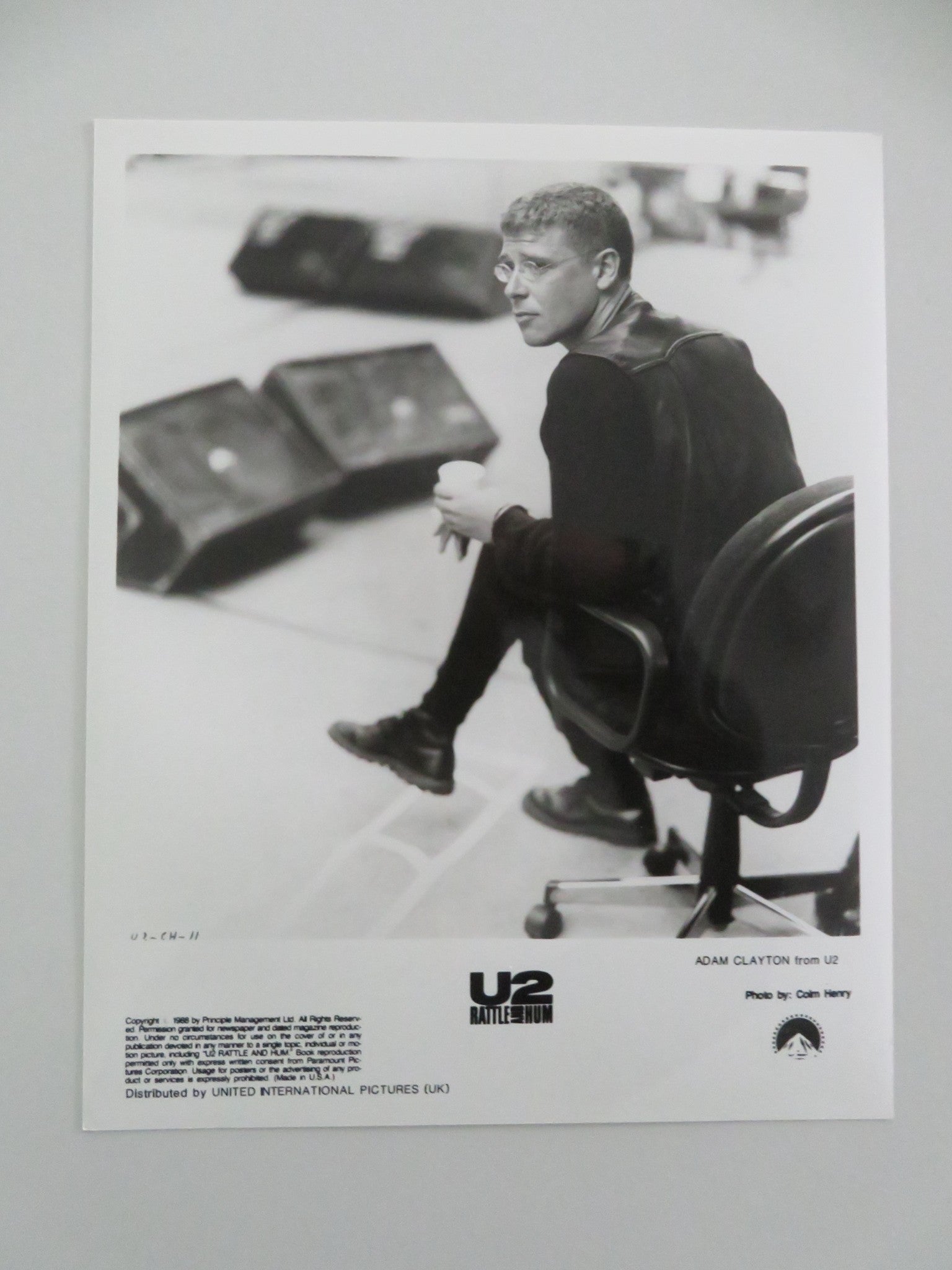 U2: RATTLE AND HUM - A MOVIE STILL PHOTO LOT OF 8 BONO THE EDGE A. CLAYTON 1988 Movie posters