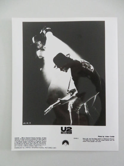 U2: RATTLE AND HUM - A MOVIE STILL PHOTO LOT OF 8 BONO THE EDGE A. CLAYTON 1988 Movie posters
