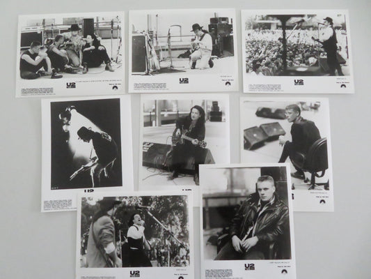 U2: RATTLE AND HUM - A MOVIE STILL PHOTO LOT OF 8 BONO THE EDGE A. CLAYTON 1988 Movie posters