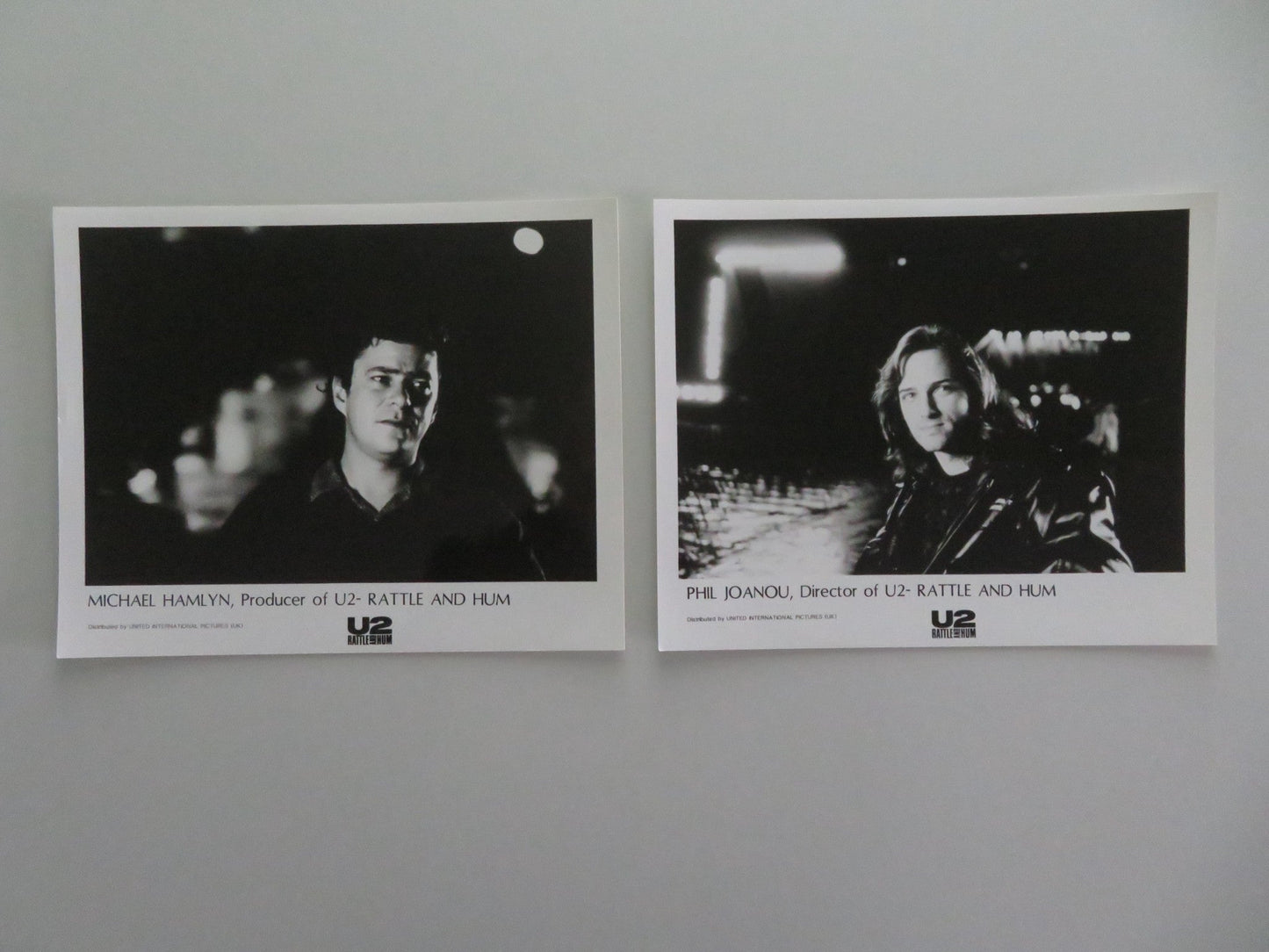 U2: Rattle And Hum - C MOVIE STILL PHOTO LOT OF 2 MICHAEL HAMLYN PHIL JOANOU 1988 Movie posters