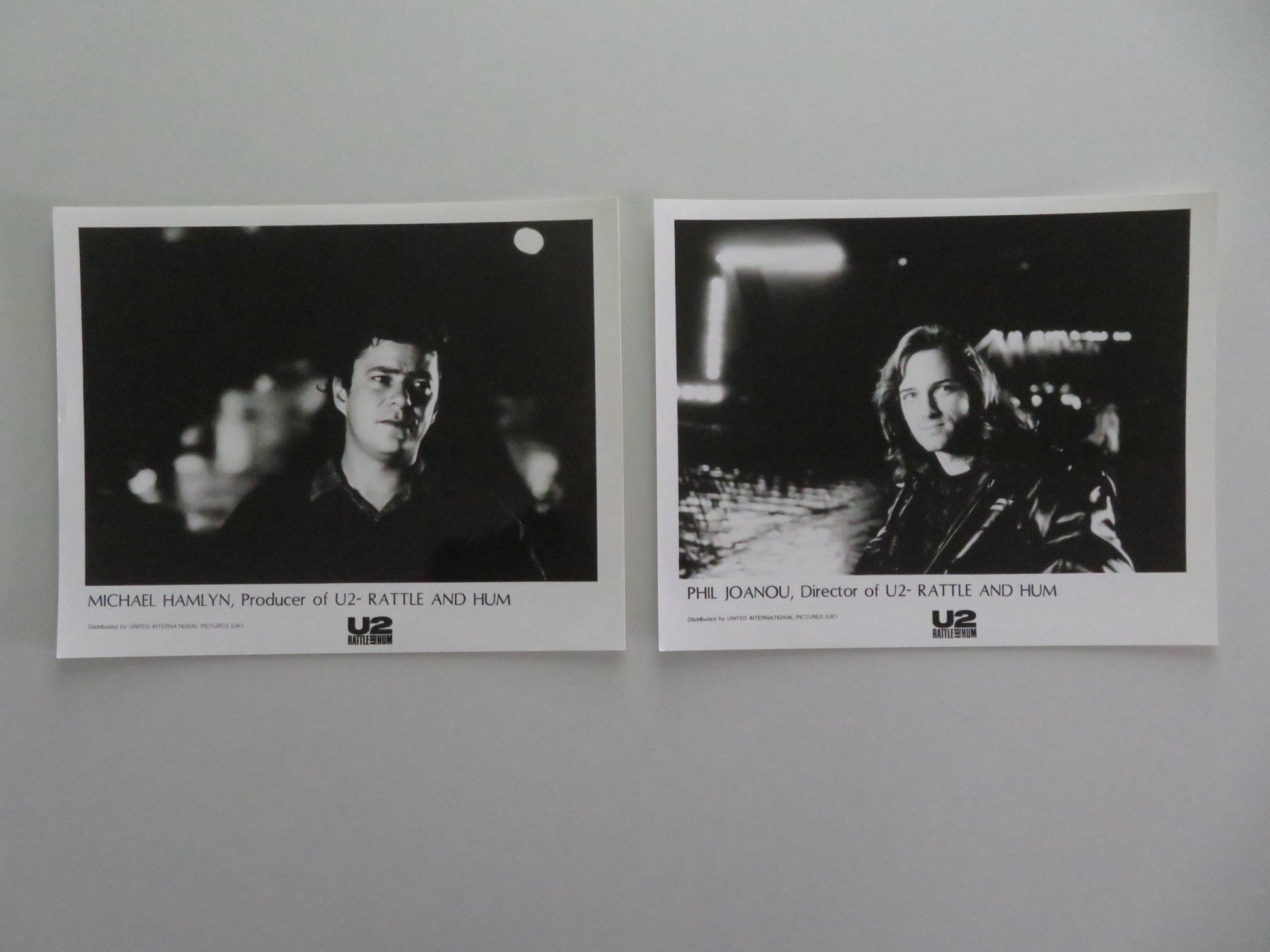 U2: Rattle And Hum - C MOVIE STILL PHOTO LOT OF 2 MICHAEL HAMLYN PHIL JOANOU 1988 Movie posters