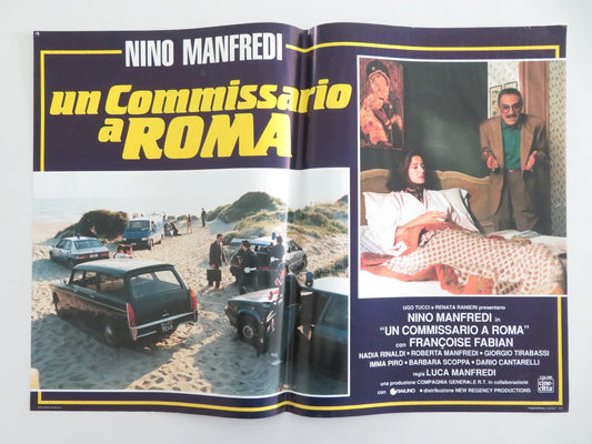 Un commissario a Roma Italian Fotobusta Poster Nino Manfredi Fabian 1993 Movie posters
