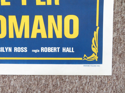 Una vergine per l'Impero Romano Italian 2 Foglio Poster Nadine Roussial 1983 Movie posters