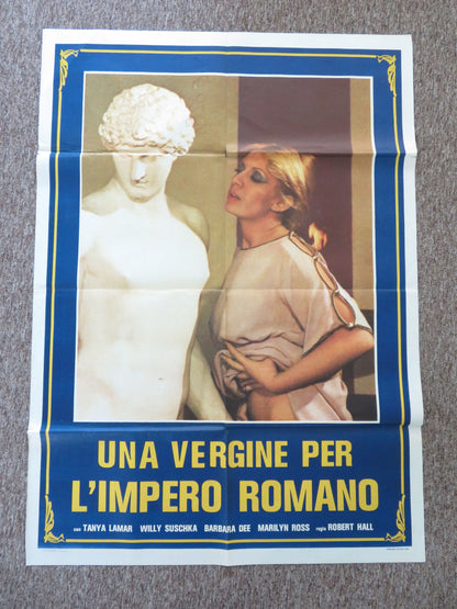 Una vergine per l'Impero Romano Italian 2 Foglio Poster Nadine Roussial 1983 Movie posters