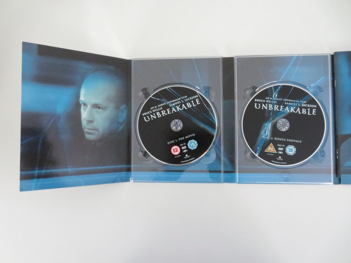 Unbreakable (DVD) Bruce Willis Samuel L. Jackson 2000 Region 2 Movie posters