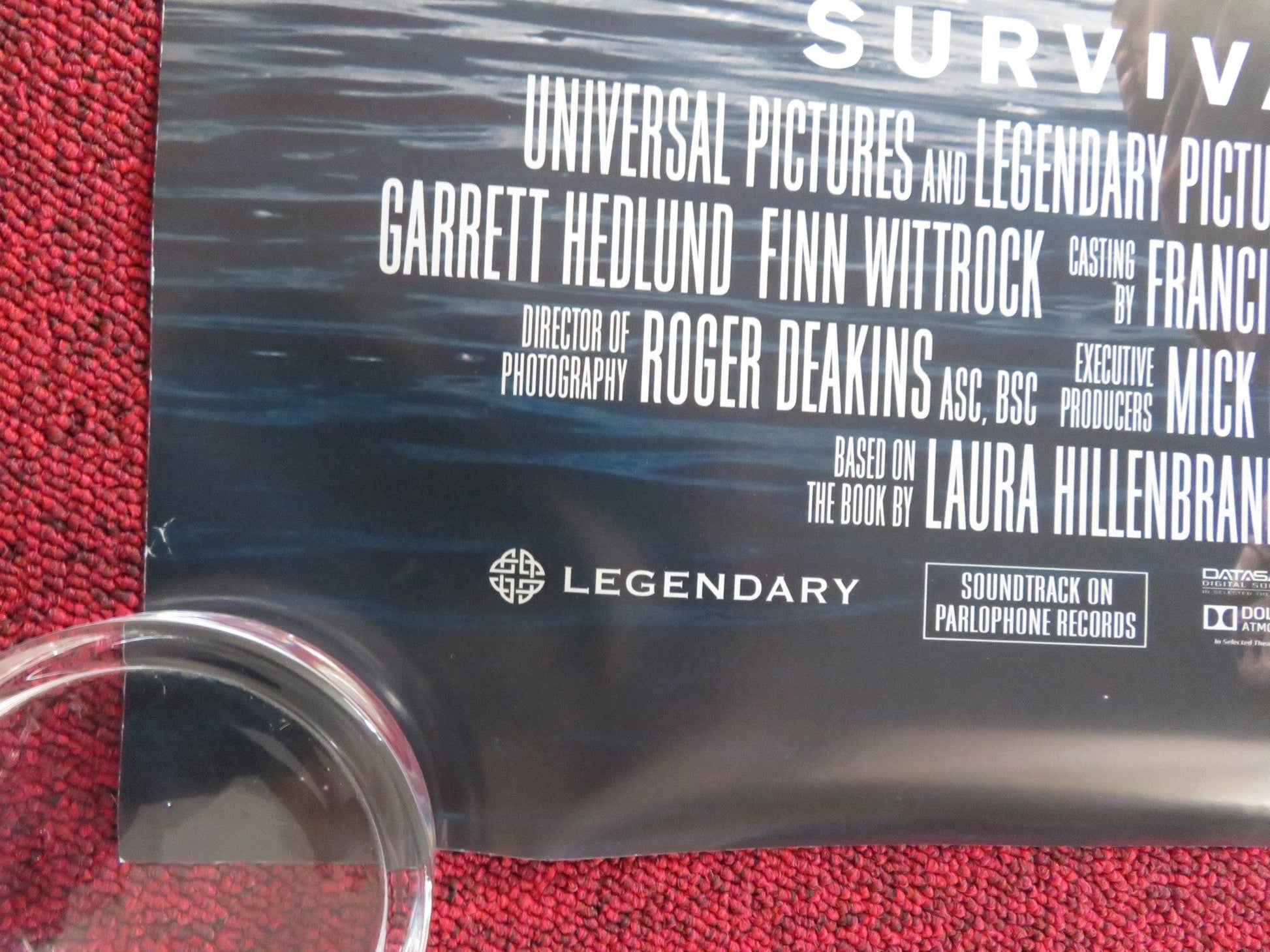 UNBROKEN US ONE SHEET ROLLED POSTER JACK O'CONNELL DOMHNALL GLEESON 2014 Rendezvous Cinema Movie posters