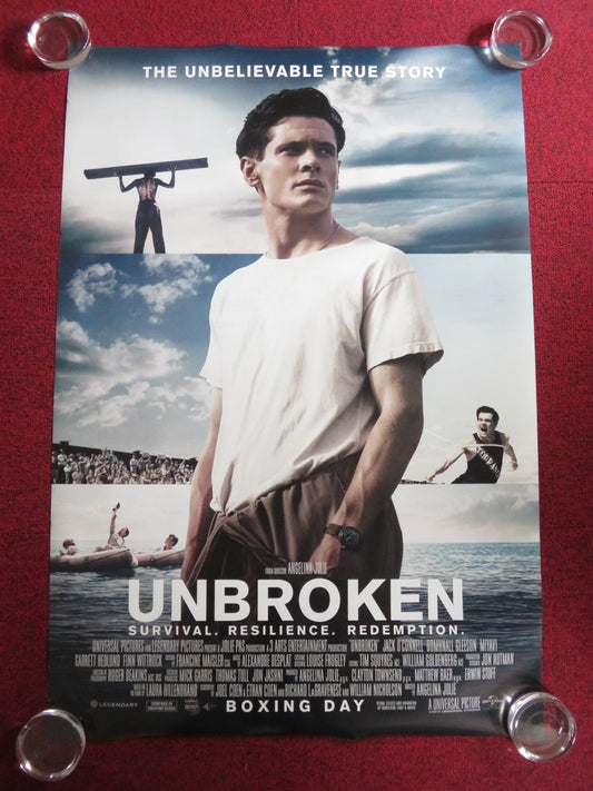 UNBROKEN US ONE SHEET ROLLED POSTER JACK O'CONNELL DOMHNALL GLEESON 2014 Rendezvous Cinema Movie posters