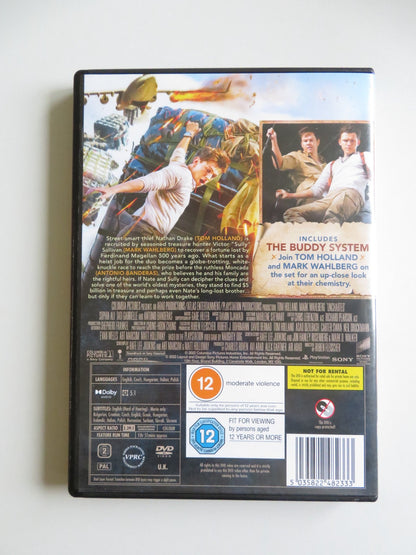 UNCHARTED (DVD) TOM HOLLAND MARK WAHLBERG 2022 REGION 2 Movie posters