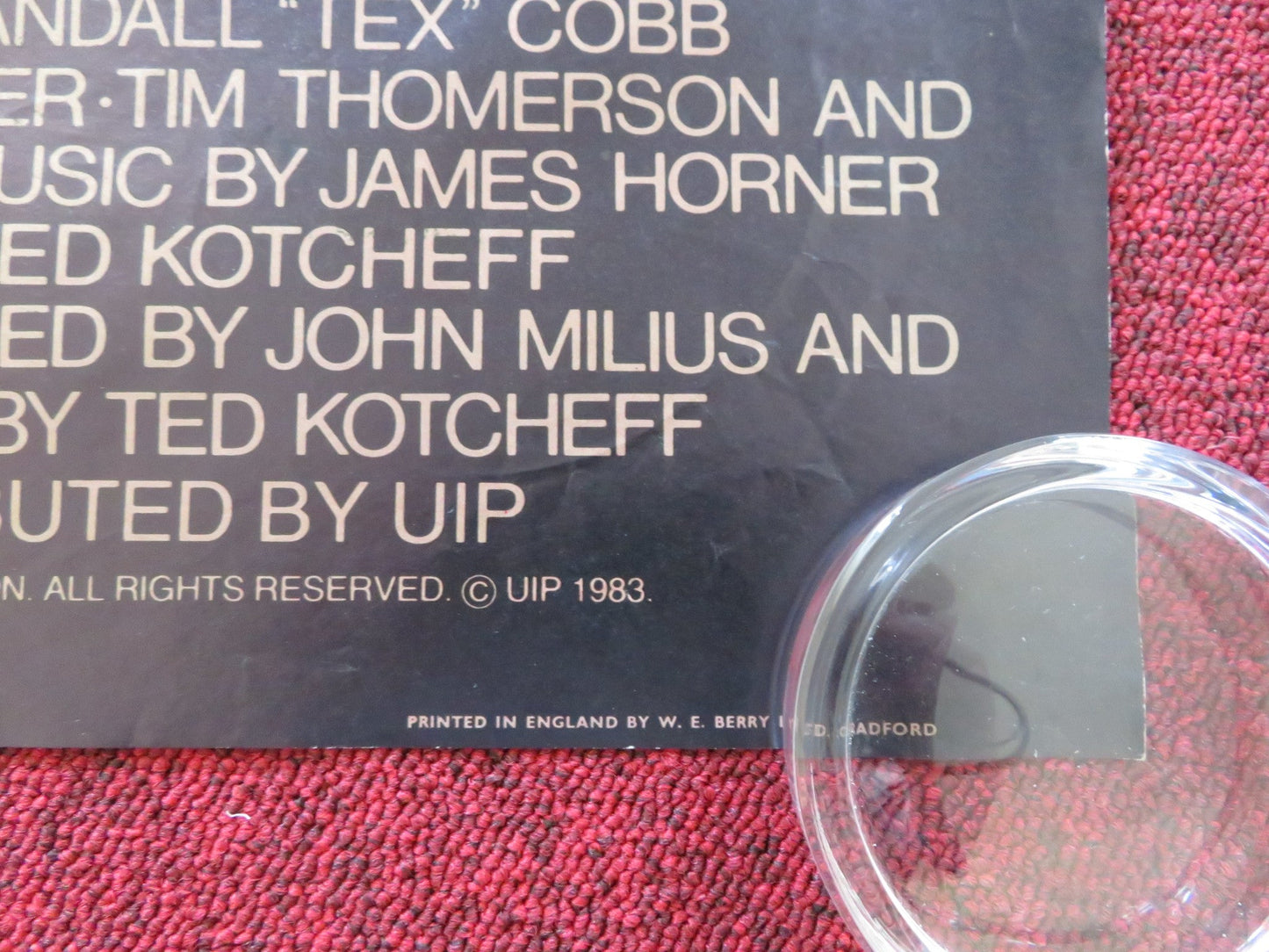 UNCOMMON VALOUR UK QUAD ROLLED POSTER GENE HACKMAN ROBERT STACK 1983 Rendezvous Cinema Movie posters