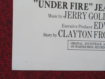 UNDER FIRE FOLDED US ONE SHEET POSTER NICK NOLTE GENE HACKMAN 1983 Movie posters