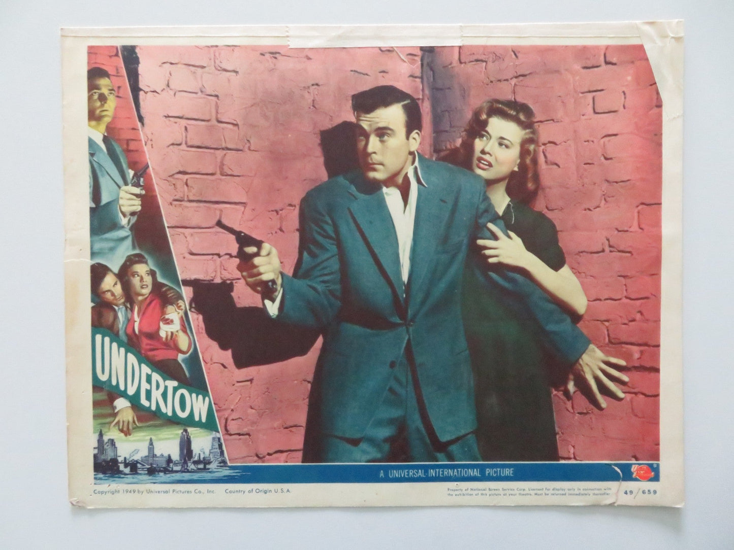 UNDERTOW - #5 LOBBY CARD SCOTT BRADY JOHN RUSSELL 1949 Rendezvous Cinema Movie posters