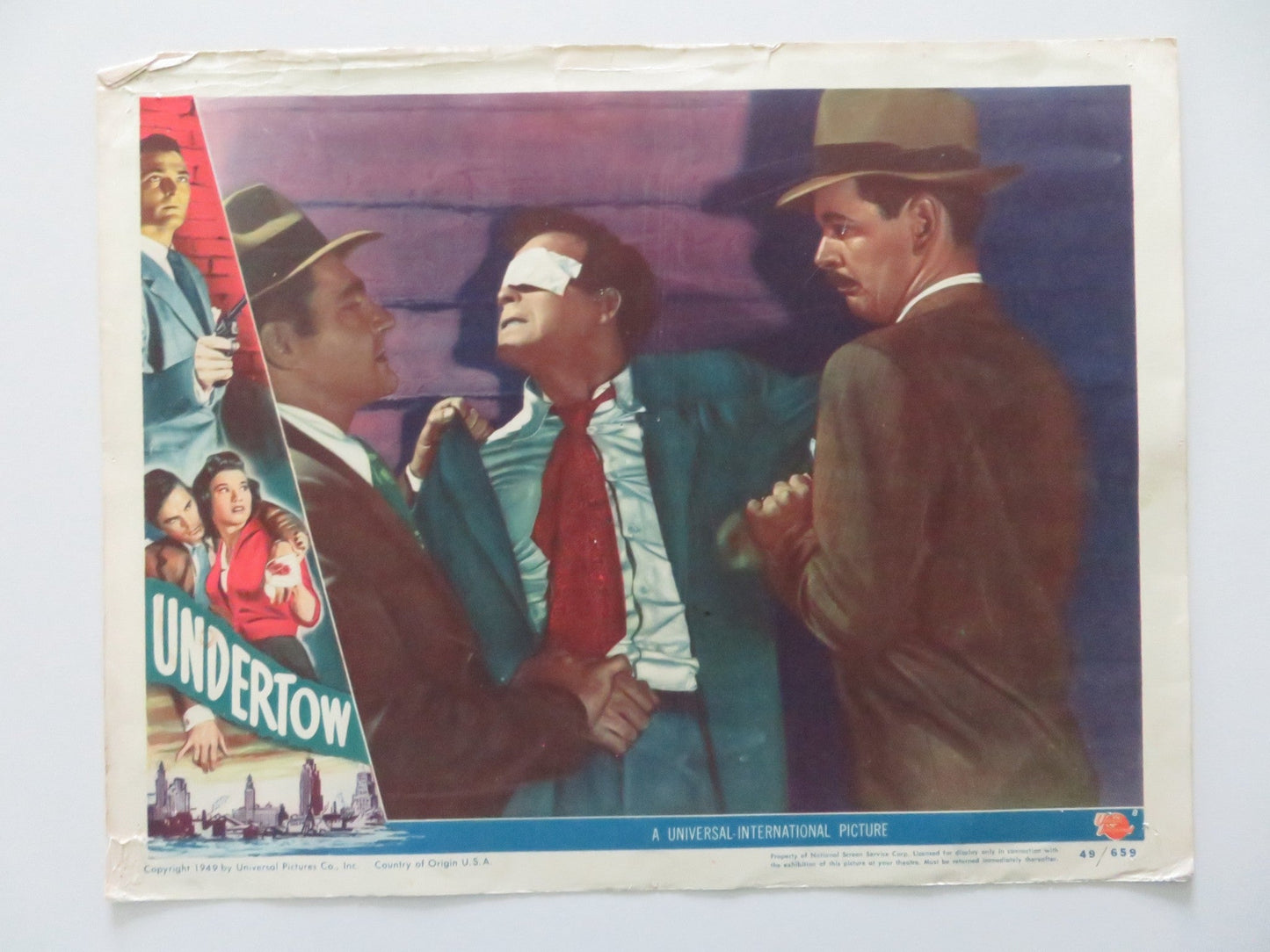UNDERTOW - #8 LOBBY CARD SCOTT BRADY JOHN RUSSELL 1949 Rendezvous Cinema Movie posters