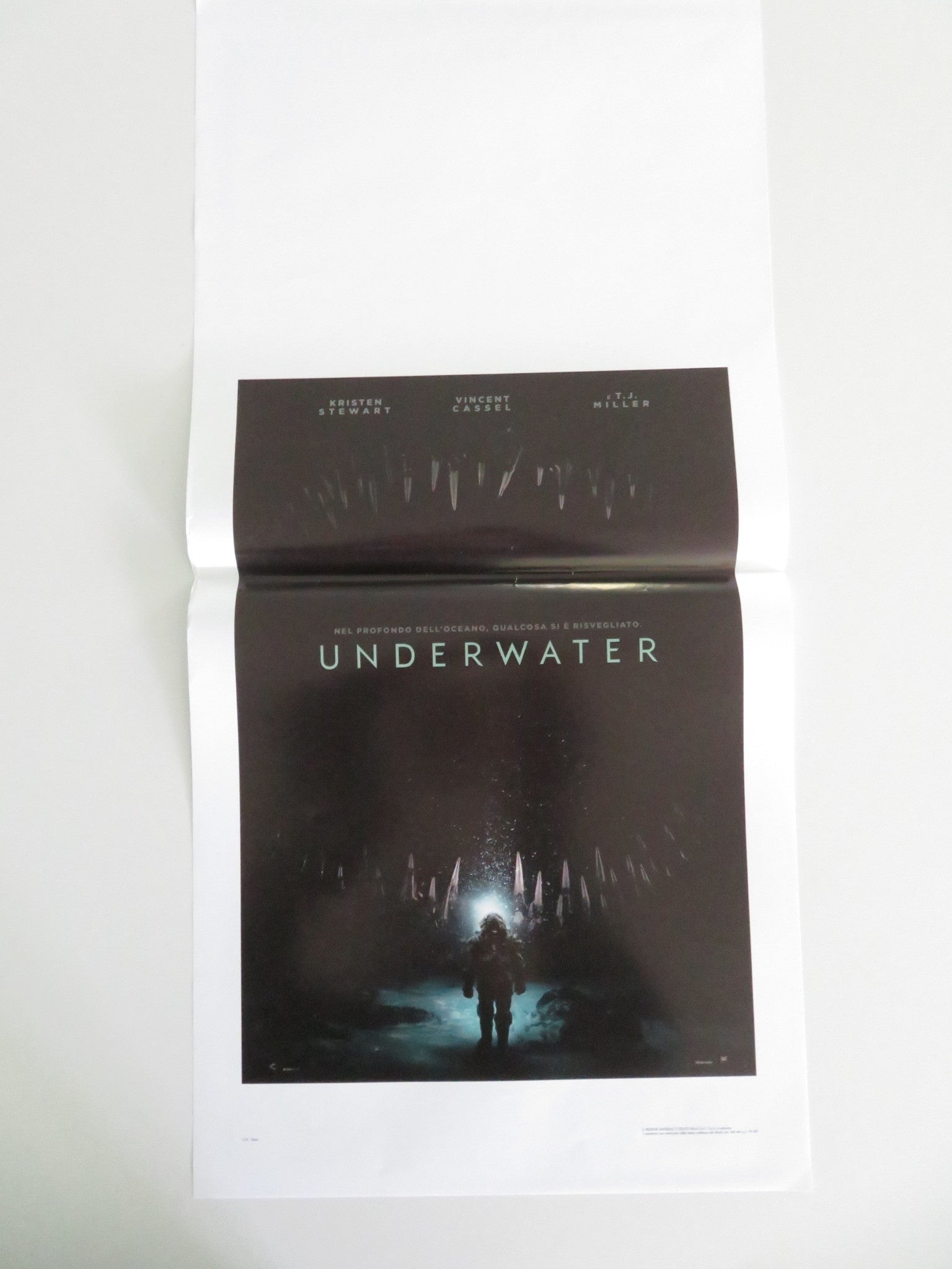 Underwater Italian Locandina Poster Kristen Stewart Vincent Cassel 2020 Movie posters