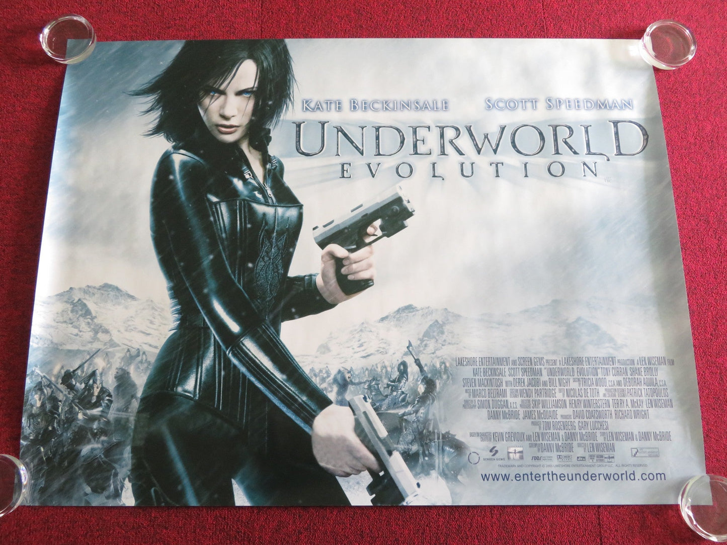 UNDERWORLD: EVOLUTION UK QUAD ROLLED POSTER KATE BECKINSALE BILL NIGHY 2006 Rendezvous Cinema Movie posters