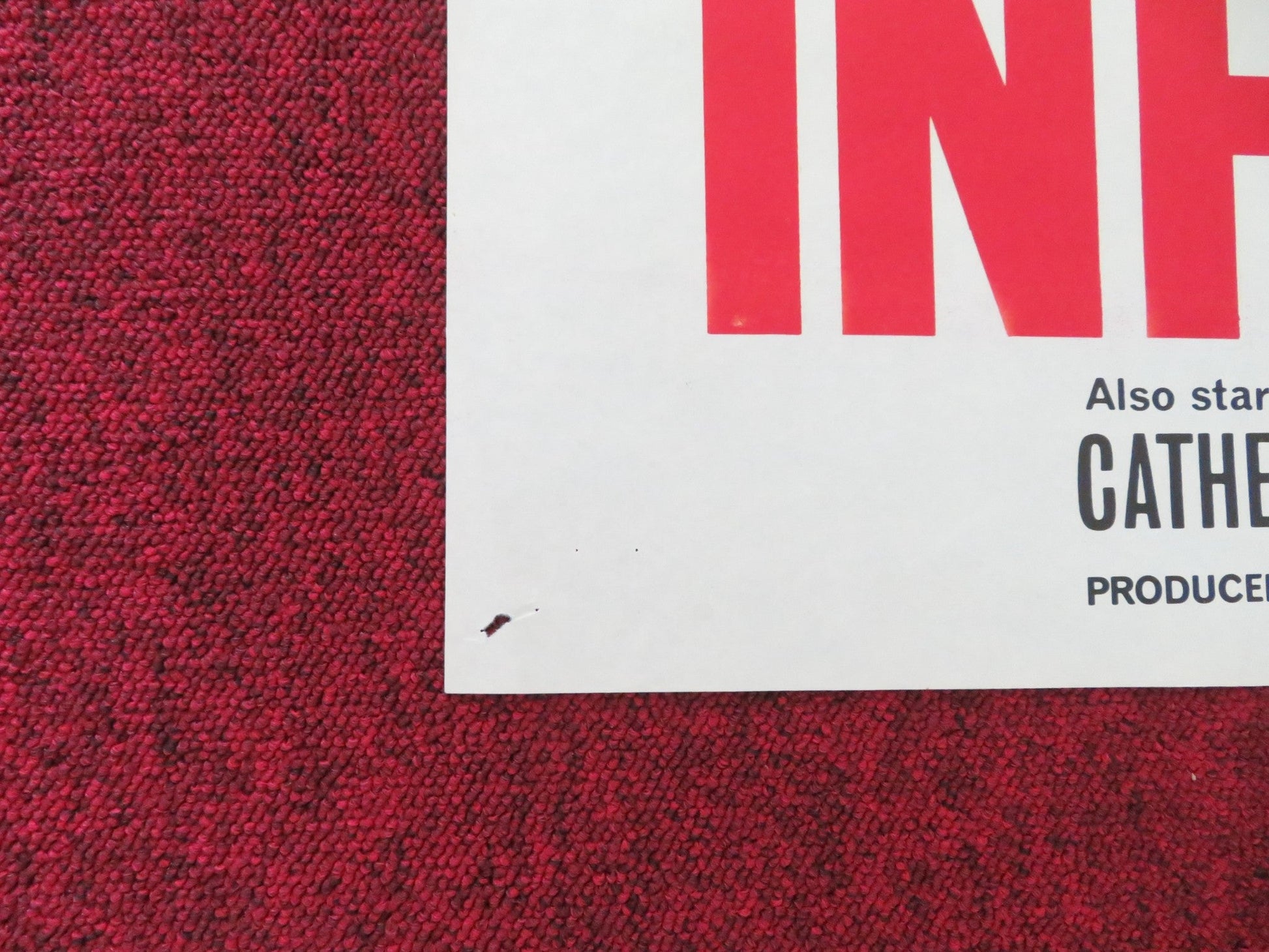 UNDERWORLD INFORMERS FOLDED UK ONE SHEET POSTER NIGEL PATRICK M. WHITING 1963 Movie posters