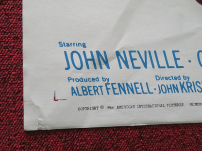 UNEARTHLY STRANGER FOLDED US ONE SHEET POSTER JOHN NEVILLE PHILIP STONE 1964 Rendezvous Cinema Movie posters